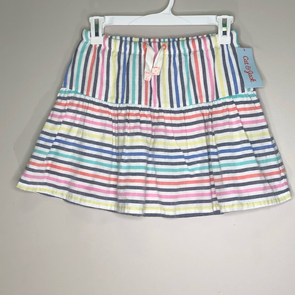 🎁Cat and Jack Striped Skirt NWT